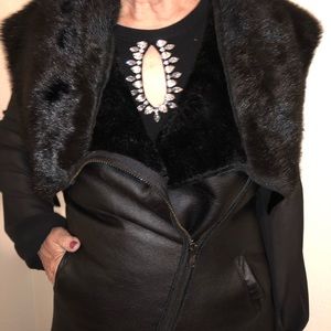 Jeans by Buffalo Black Leather Vest